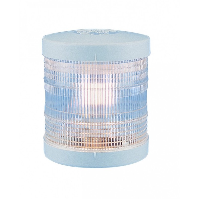 Lampa nawigacyjna S25 biała 360 kotwiczna - 12V obudowa biała