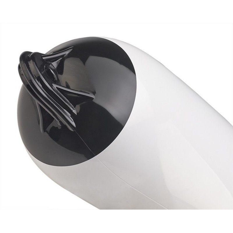 Odbijacz plastimo 25X85 biały, czarny top wzmocniony — zdjęcie 2