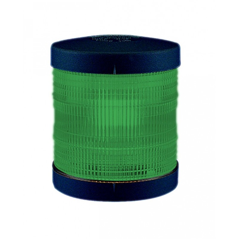 Lampa nawigacyjna S25 zielona 360 - 12V obudowa czarna