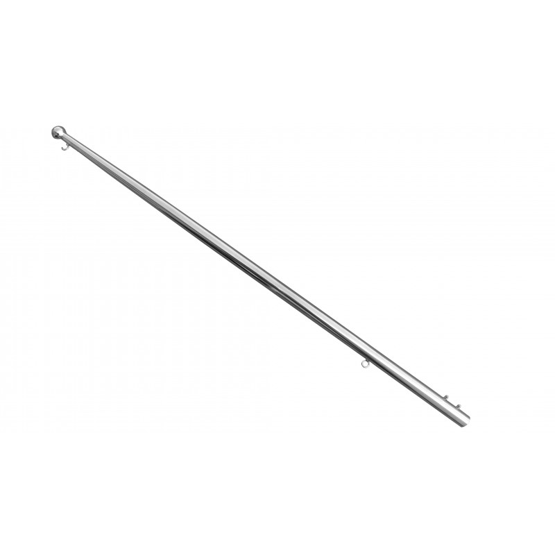 Flagsztok L90CM D25MM, stal nierdzewna