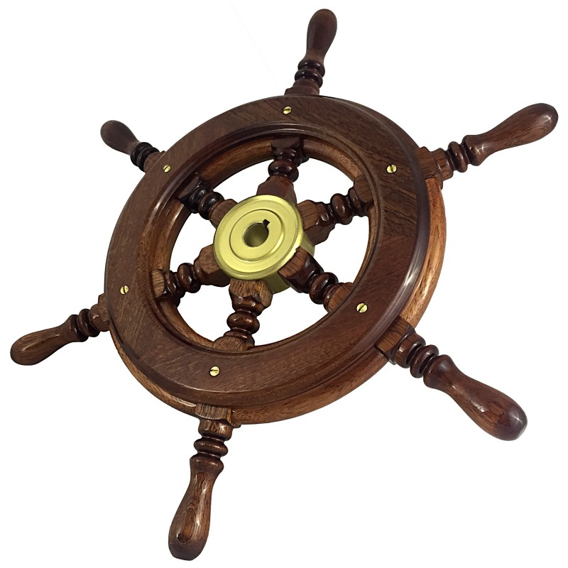 Koło sterowe 6-SPOKE mahoń 53,5CM — zdjęcie 3