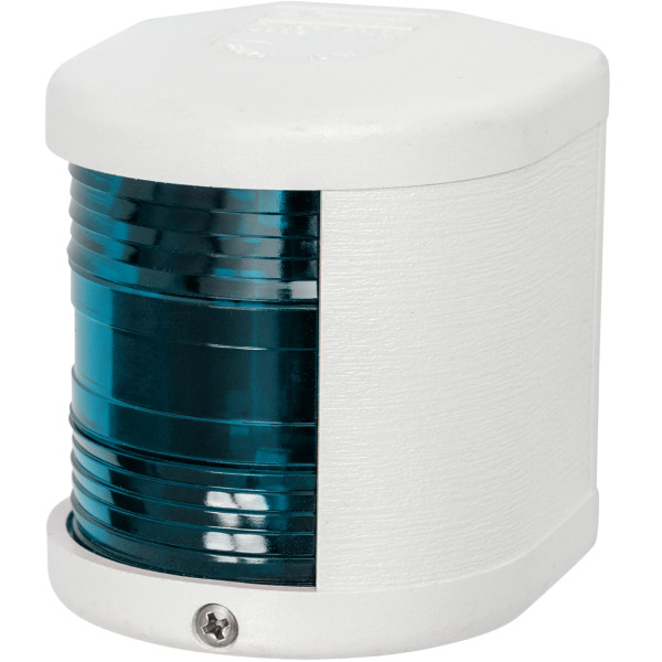 LAMPA NAWIGACYJNA S25 BURTOWA ZIELONA - 12V OBUDOWA BIAŁA