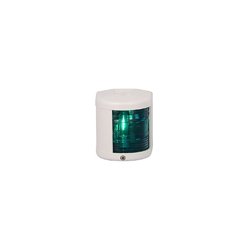 Lampa nawigacyjna S25 burtowa zielona - 12V obudowa biała — zdjęcie 4