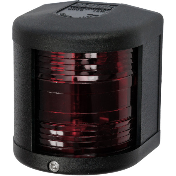 LAMPA NAWIGACYJNA S25 BURTOWA CZERWONA - 12V OBUDOWA CZARNA