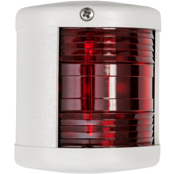 Lampa nawigacyjna S25 burtowa czerwona - 12V obudowa biała — zdjęcie 2