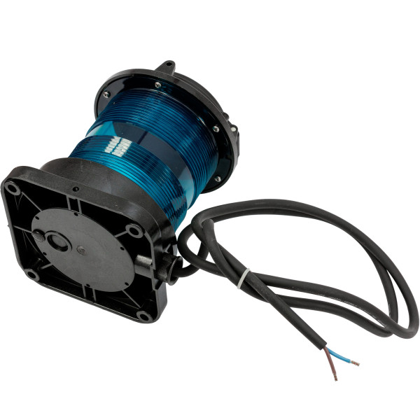 Lampa nawigacyjna S55 zielona 360 - 24V obudowa czarna — zdjęcie 3