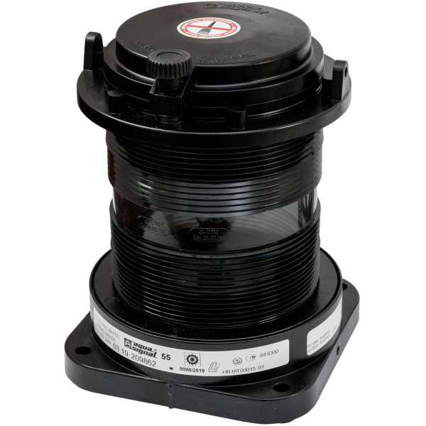 LAMPA NAWIGACYJNA S55 BIAŁA 360 - 24V OBUDOWA CZARNA