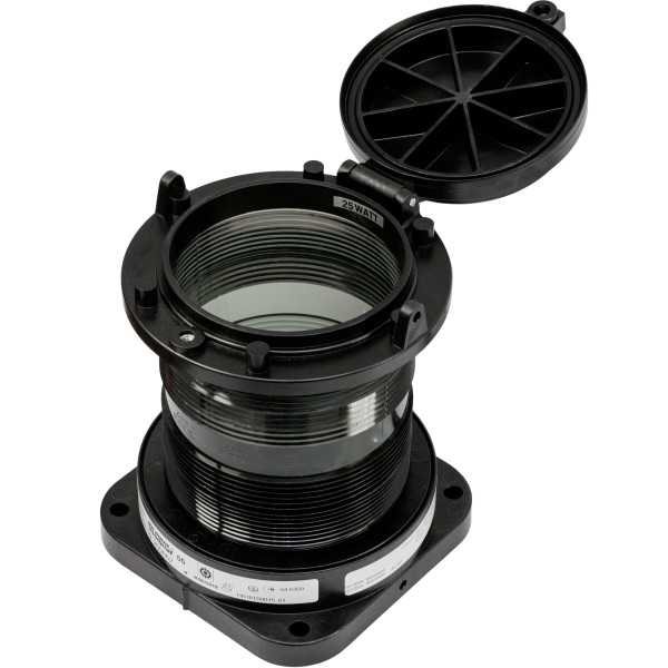 Lampa nawigacyjna S55 biała 360 - 24V obudowa czarna — zdjęcie 2
