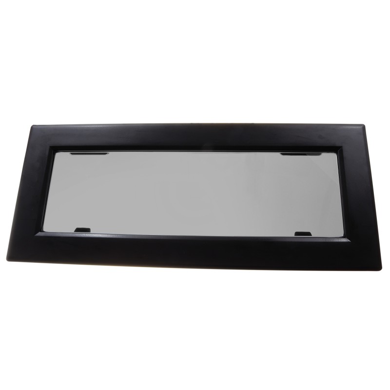 OKNO FLUSH MITRE ROZMIAR 3 - OTWIERANE - CZARNE - SZARA SZYBA - 190MMx448MM - FLANGE 15MM — zdjęcie 4
