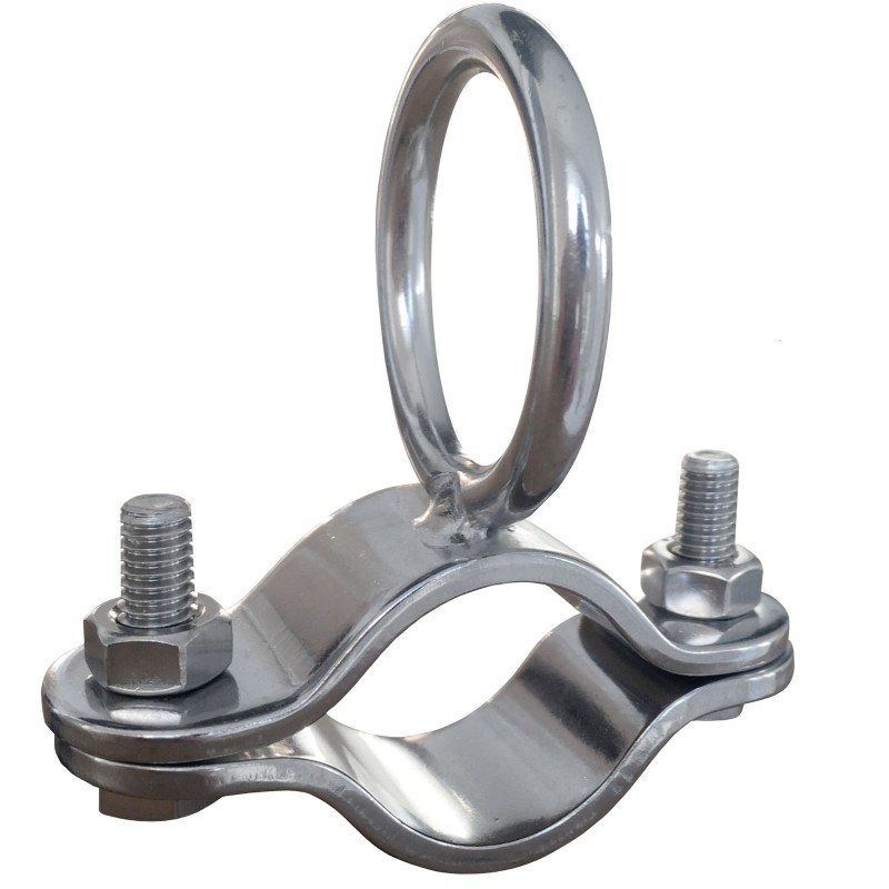 Obejma na reling D22-30MM z ringiem D30MM, S/S