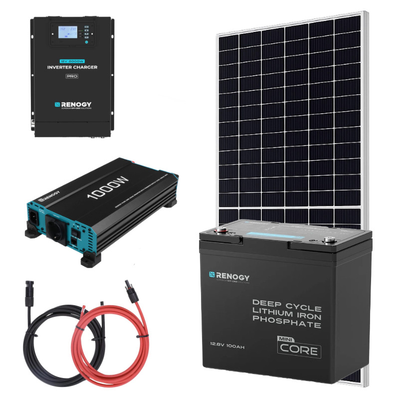 Zestaw solarny 455 W do kampera RENOGY 100Ah 1kW