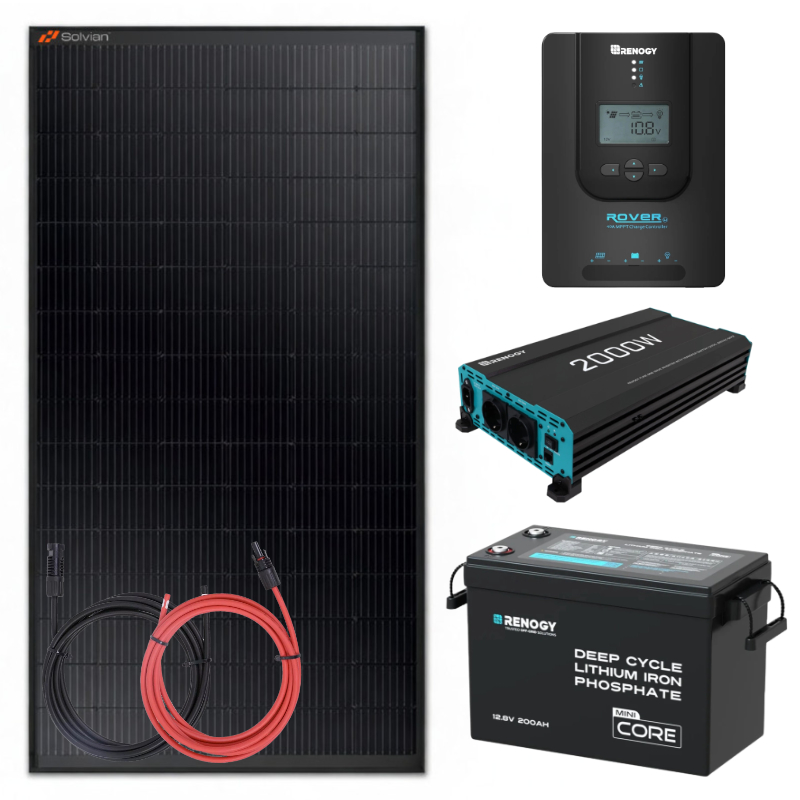 Zestaw solarny 435 W do kampera RENOGY 200Ah 2kW
