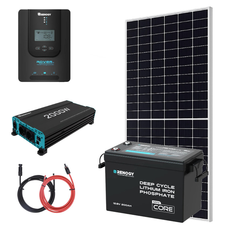 Zestaw solarny 455 W do kampera RENOGY 200Ah 2kW