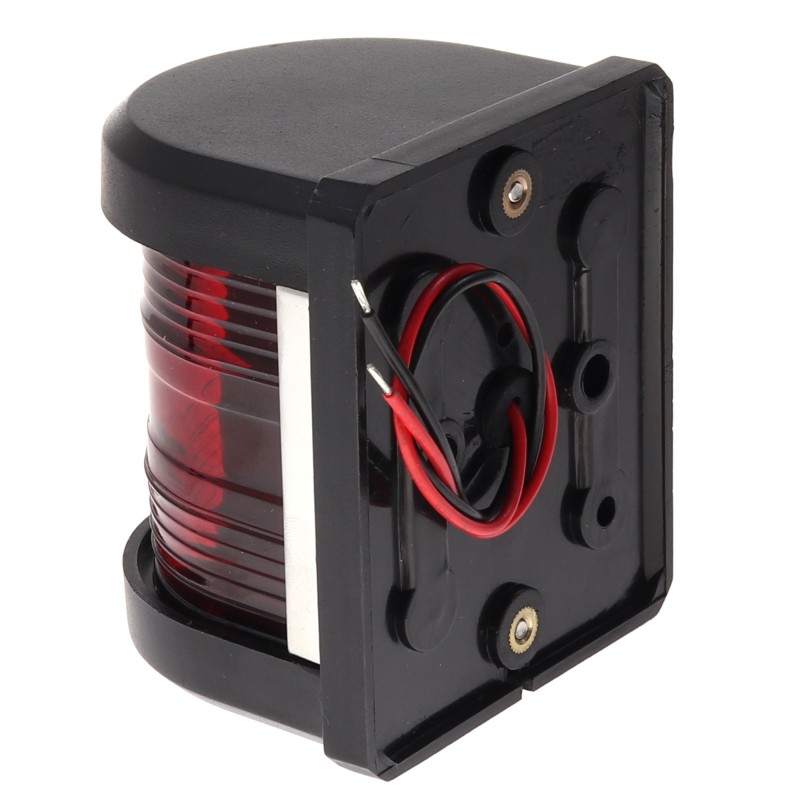 LAMPA NAWIGACYJNA DZIOBOWA DWUSEKTOROWA DO 12m LED - 12V CLASSIC OBUDOWA CZARNA — zdjęcie 3