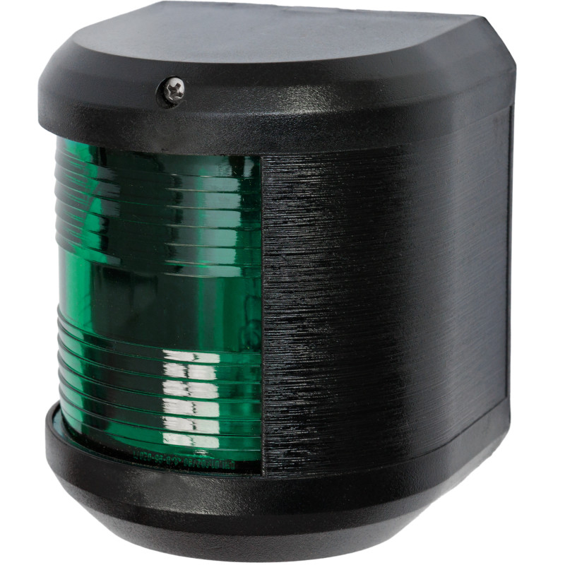 LAMPA NAWIGACYJNA S41 BURTOWA ZIELONA - 12V OBUDOWA CZARNA