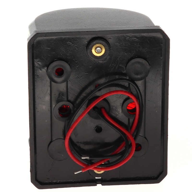 LAMPA NAWIGACYJNA BURTOWA CZERWONA DO 12m LED - 12V CLASSIC OBUDOWA CZARNA — zdjęcie 3