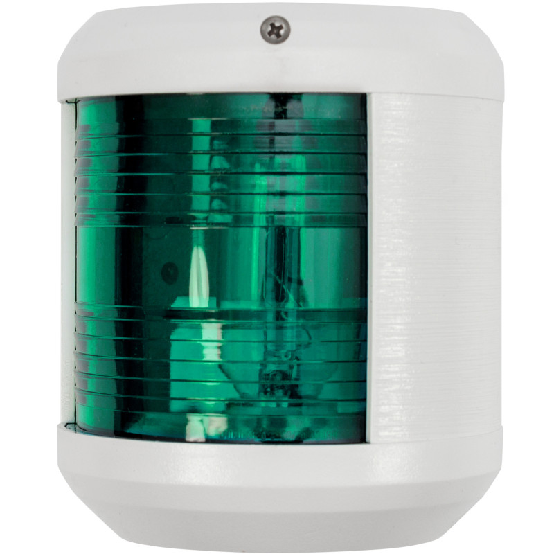 Lampa nawigacyjna S41 burtowa zielona - 12V obudowa biała — zdjęcie 2