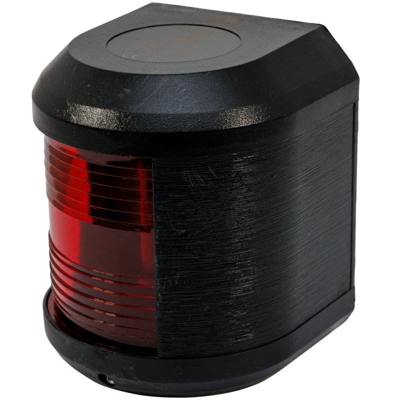LAMPA NAWIGACYJNA S41 BURTOWA CZERWONA - 12V OBUDOWA CZARNA