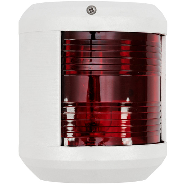 Lampa nawigacyjna S41 burtowa czerwona - 12V obudowa biała — zdjęcie 2