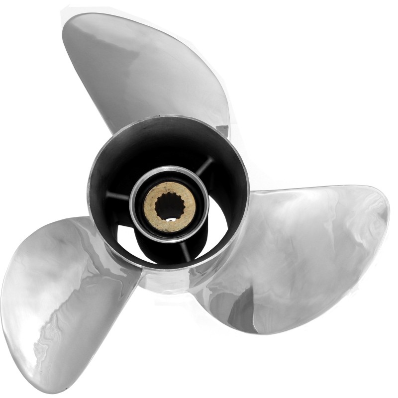 ŚRUBA HONDA 150-250 HP 14-1/2 x 19 SPLINE 15 STAL NIERDZEWNA (X) — zdjęcie 2