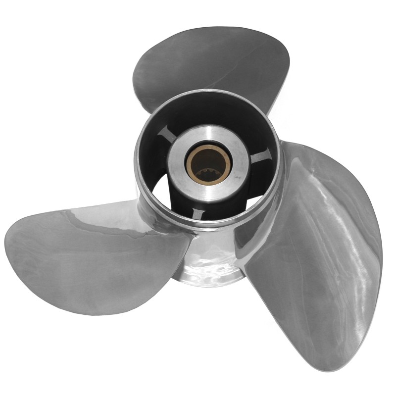 ŚRUBA YAMAHA 50-140 HP 13-3/4 x 17 SPLINE 15 STAL NIERDZEWNA (X) — zdjęcie 3