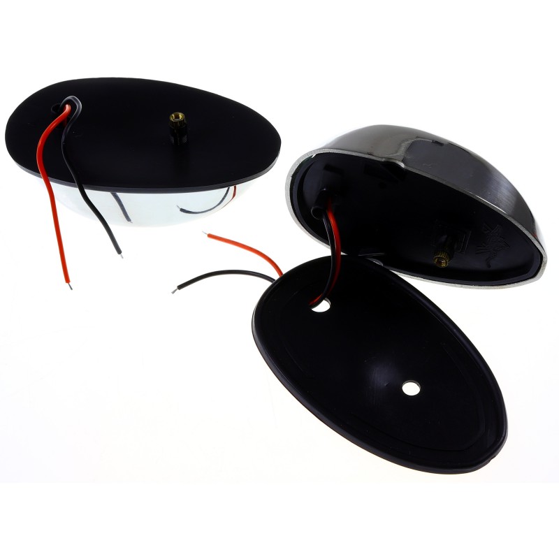 Zestaw lamp nawigacyjnych burtowych czerwona i zielona LED - 12/24V obudowa stal nierdzewna 304 — zdjęcie 3
