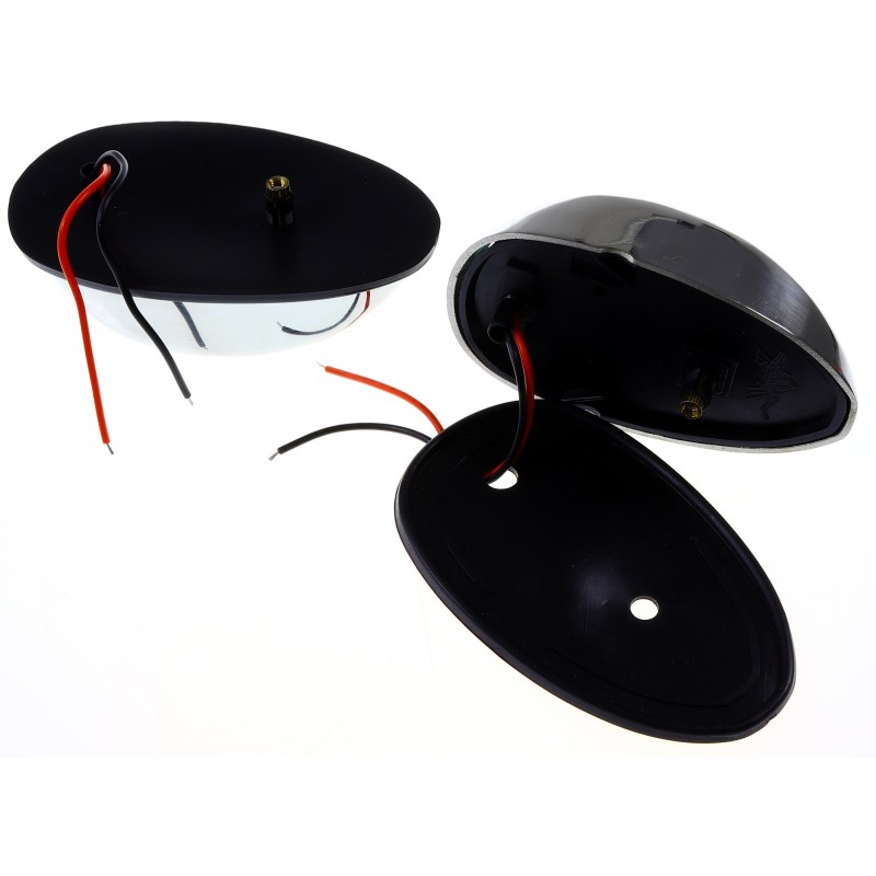Zestaw lamp nawigacyjnych burtowych czerwona i zielona LED - 12/24V obudowa stal nierdzewna 316 — zdjęcie 3