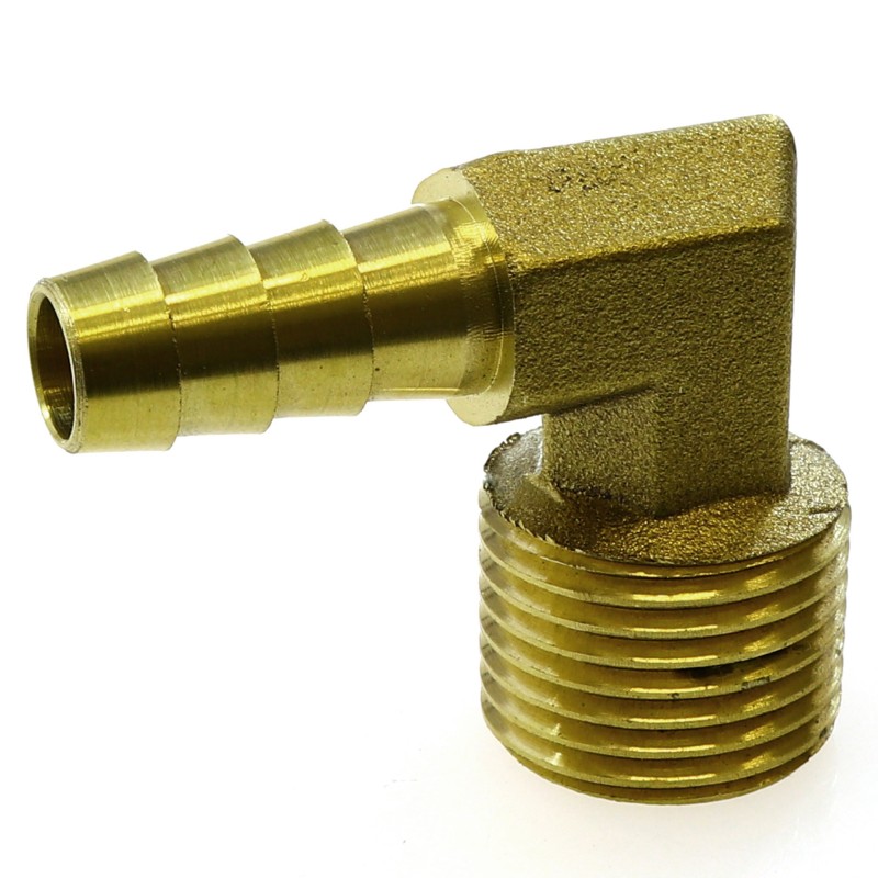 Króciec kolankowy brass 90 M 1/8" X 10MM
