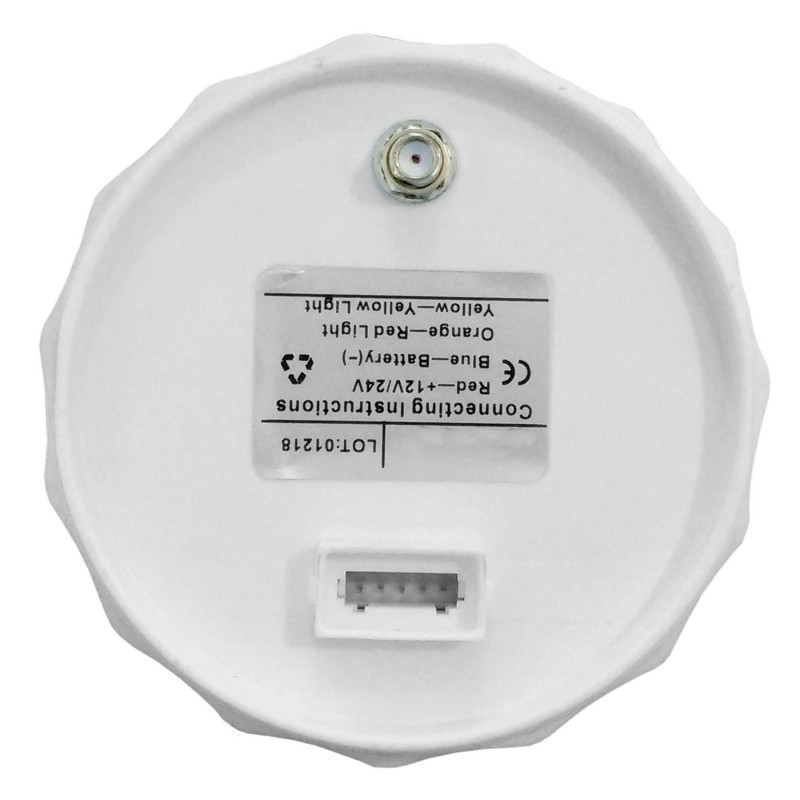 ZEGAR PRĘDKOŚCIOMIERZ GPS 0-15Kn Z ANTENĄ, 12/24V, D104MM, BIAŁY — zdjęcie 2