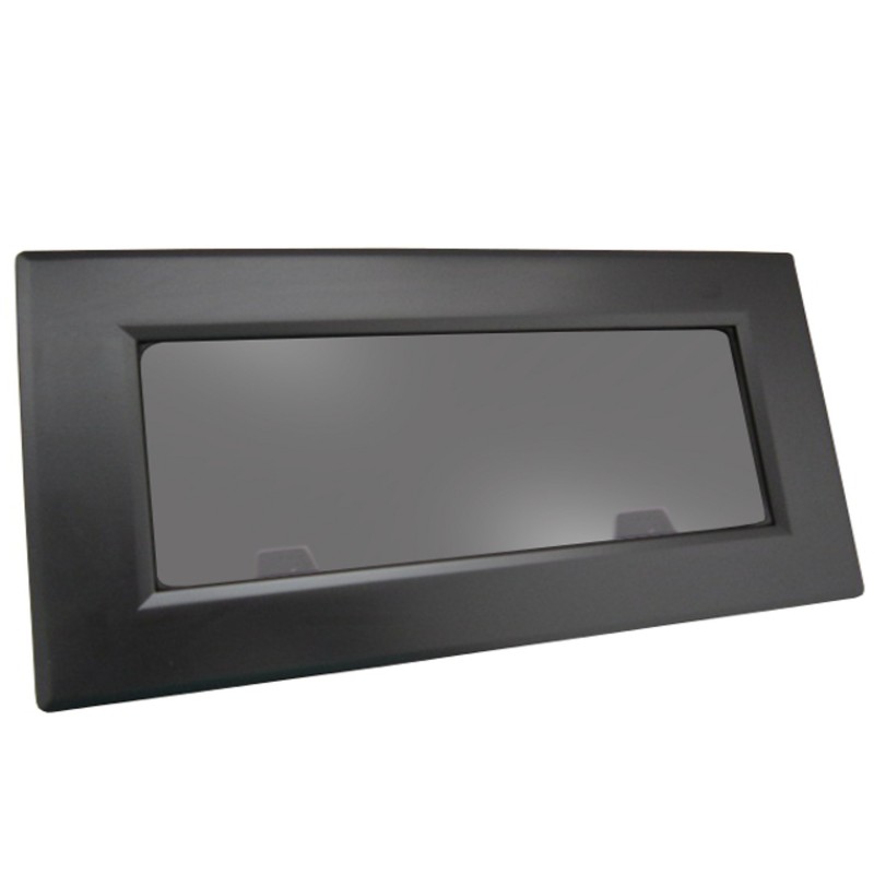 OKNO FLUSH MITRE ROZMIAR 3 - OTWIERANE - CZARNE - SZARA SZYBA - 190MMx448MM - VAL.12-17MM — zdjęcie 4