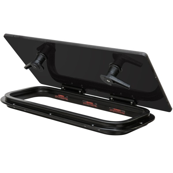 Luk flush GEN.3 41 - F3G - ciemno szara szyba - czarna rama - 491MMX246MM — zdjęcie 2