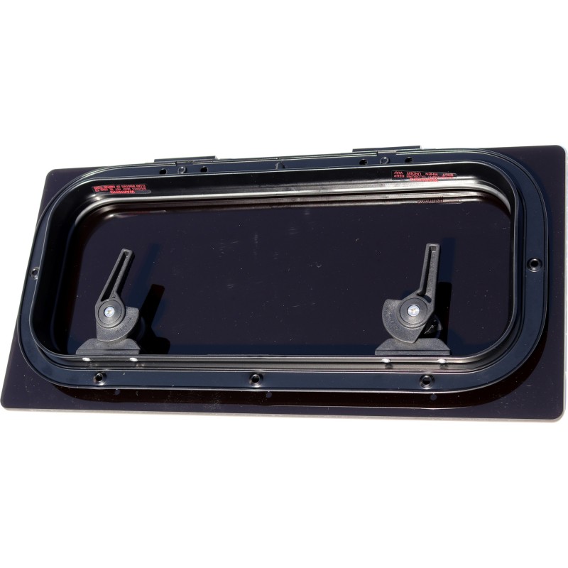 Luk flush GEN.3 41 - F3G - ciemno szara szyba - czarna rama - 491MMX246MM — zdjęcie 4