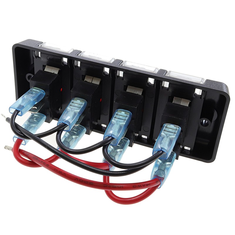 Panel elektryczny 12V, 16A max, 4 RESET/OFF — zdjęcie 3