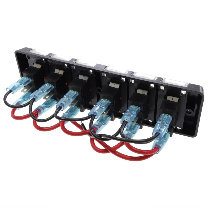 Panel elektryczny 12V, 16A max, 6 RESET/OFF — zdjęcie 3