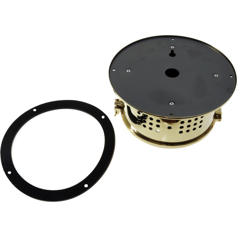 Zegar kwarcowy okrętowy, mosiądz 180MM, tarcza 125MM — zdjęcie 3