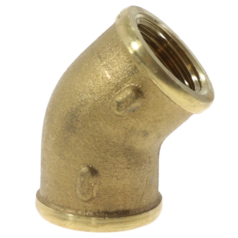 Kolanko 45 brass F/F 1/2"