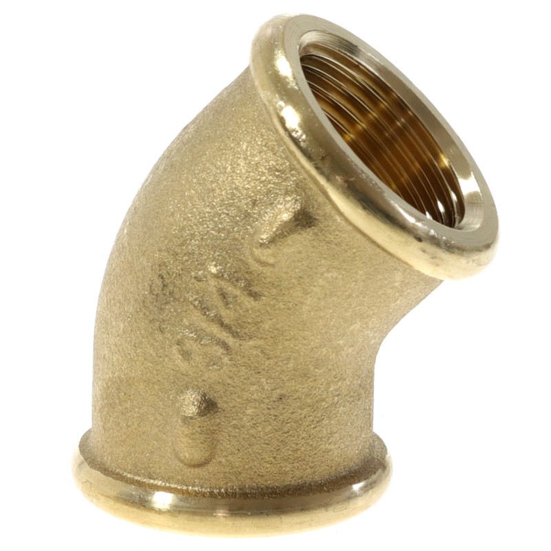 Kolanko 45 brass F/F 3/4"