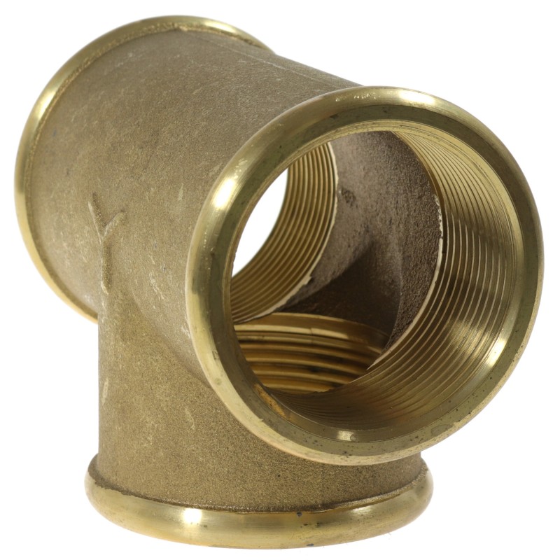 Trójnik brass F/F/F 1 1/2" — zdjęcie 2