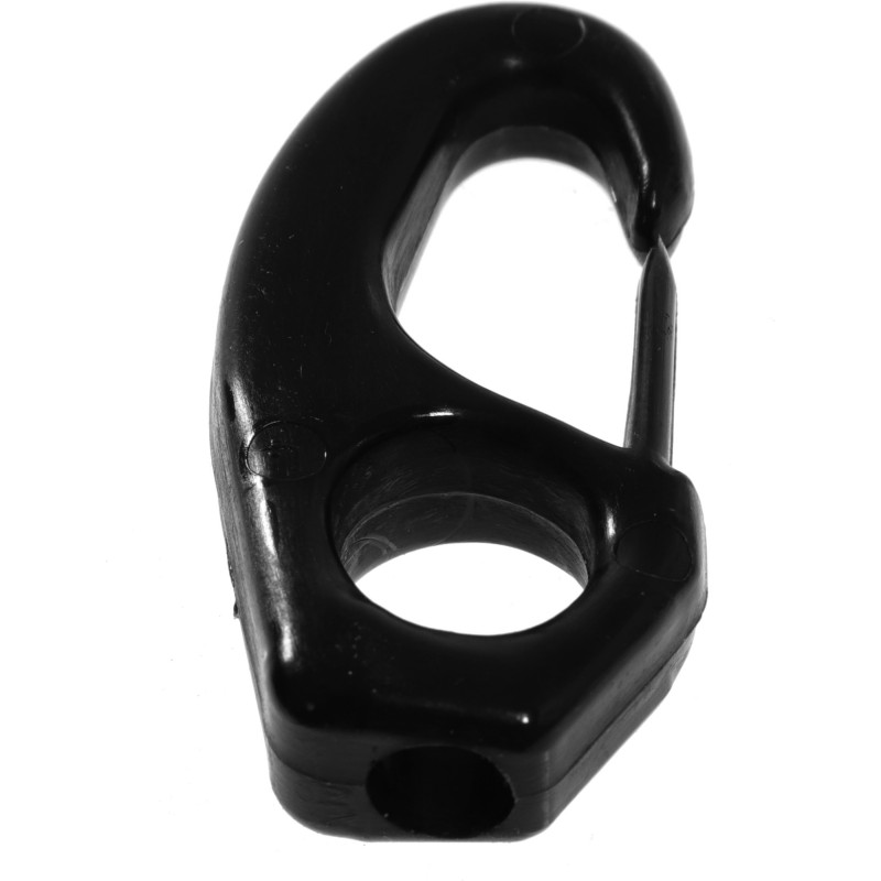 Karabińczyk nylonowy 8MM czarny — zdjęcie 2