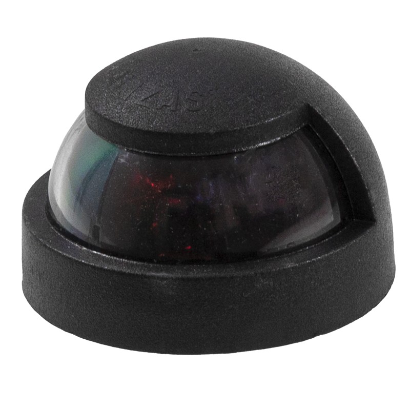 LAMPA NAWIGACYJNA DZIOBOWA DWUSEKTOROWA DO 12m - 12V POWER OBUDOWA CZARNA POZIOMA — zdjęcie 3