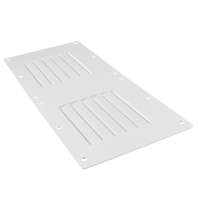 Kratka wentylacyjna 255X115MM biała double — zdjęcie 2