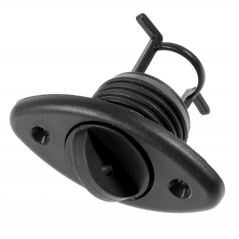 Korek odpływowy oval 60X30MM czarny — zdjęcie 2