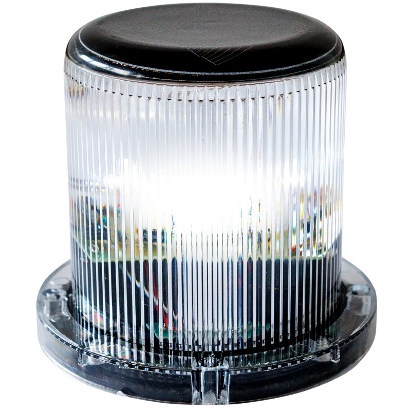 Lampa ostrzegawcza solarna z włącznikiem zmierzchowym, światło białe, AA — zdjęcie 2
