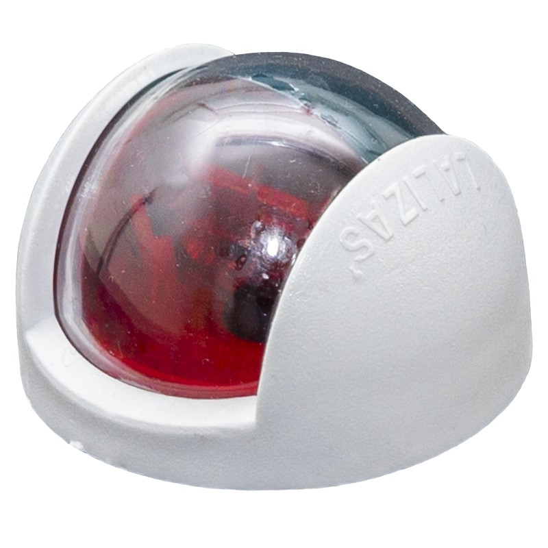 LAMPA NAWIGACYJNA DZIOBOWA DWUSEKTOROWA DO 12m - 12V POWER OBUDOWA BIAŁA PIONOWA — zdjęcie 2