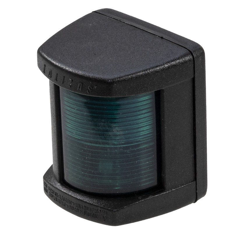 LAMPA NAWIGACYJNA BURTOWA ZIELONA DO 12m - 12V OBUDOWA CZARNA — zdjęcie 2