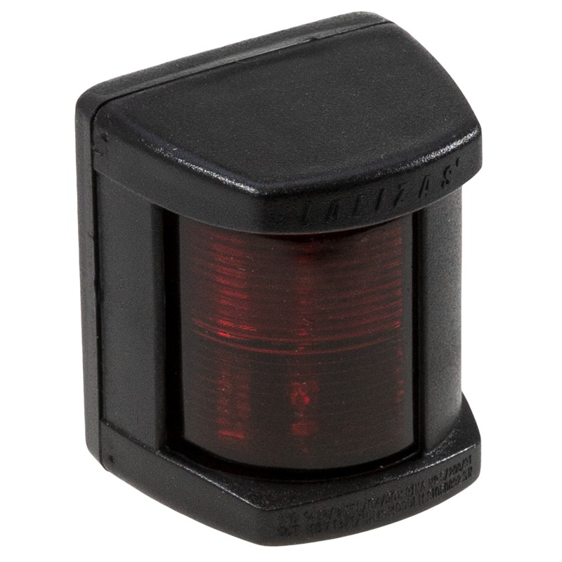 LAMPA NAWIGACYJNA BURTOWA CZERWONA DO 12m - 12V OBUDOWA CZARNA — zdjęcie 2
