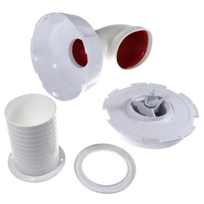 Wentylator pokładowy cool'n dry dorade box red H295 D75 — zdjęcie 2
