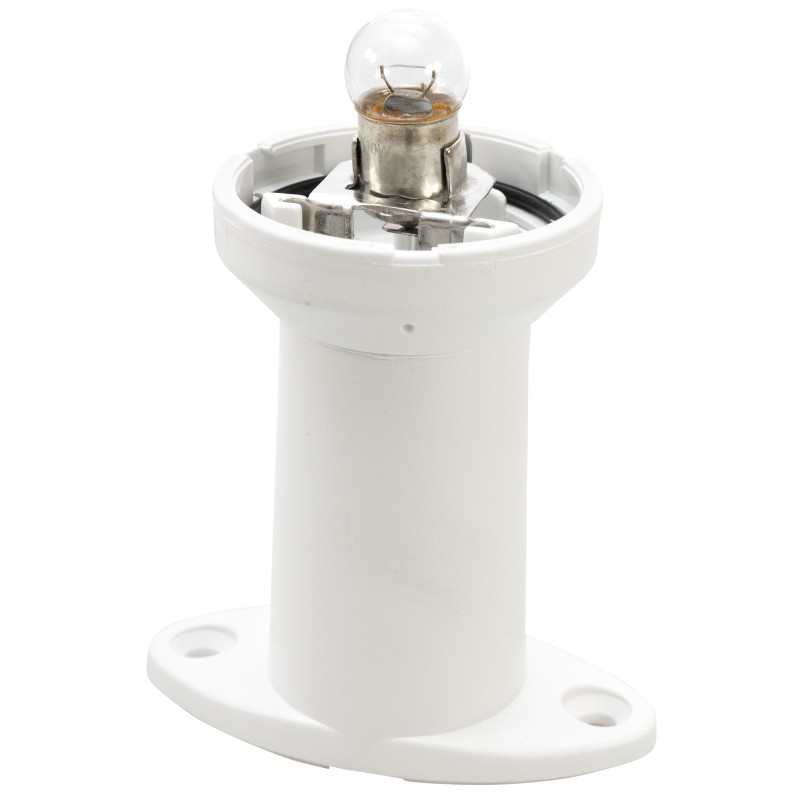 Lampa nawigacyjna na maszcie 15 CM biała 360 kotwiczna - 12V obudowa biała