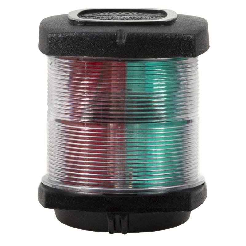LAMPA NAWIGACYJNA TRÓJSEKTOROWA DO 20m - 12V OBUDOWA CZARNA