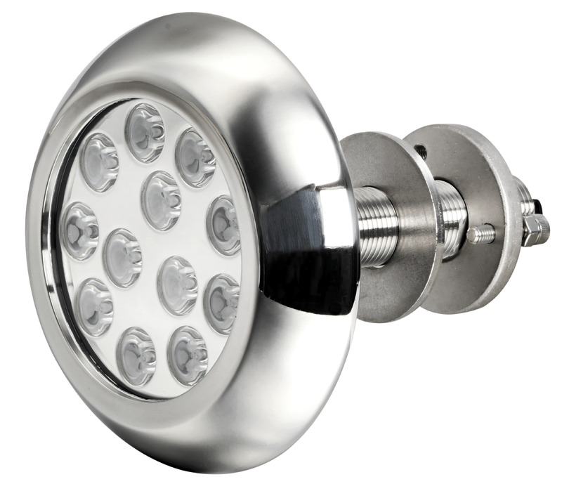 Światło podwodne z 12x3W niebieskimi diodami LED z wkrętem